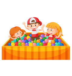 Children Playing In The Ball Pit