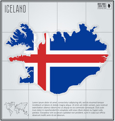 Basque map with flag inside Royalty Free Vector Image