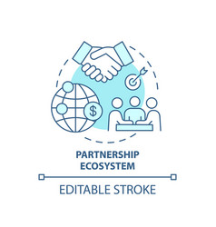 Partnership Ecosystem Concept Icon