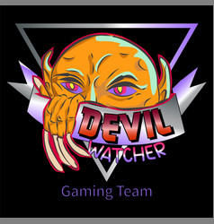 Devil Watcher Gaming Team E-sport Sign And