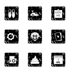 Jocularity Icons Set Grunge Style