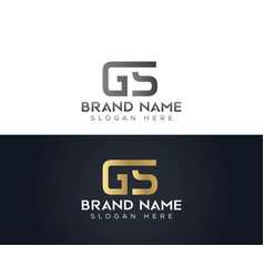 Letter G S Typography Logo Design