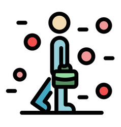 Lost Work Manager Icon Color Outline