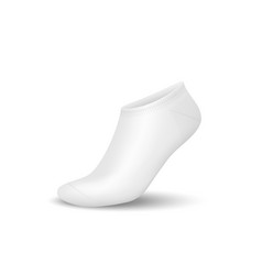 Low Cut White Sock 3d Mockup Quarter Non Slip