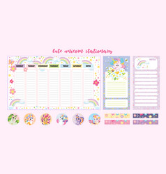 Printable Weekly Planner And Note Pages Set