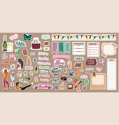 Set Of Weekly Daily Planner Stickers