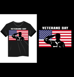 Veterans Day American Flag Retro Vintage