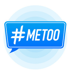 Hash Tag Lable Metoo On White Background