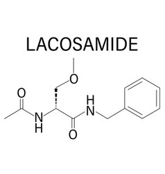 Lacosamide Molecule Skeletal Formula