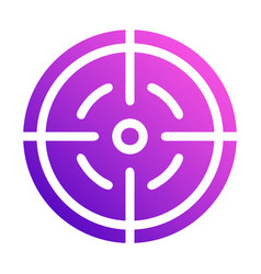 Target Icon Solid Style Gradient Purple Pink