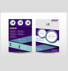 Flyer Design Simple Templates Purple Color