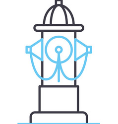 Fire Hydrant Line Icon Outline Symbol