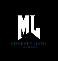 Ml Letter Logo Design Initial Letters Gamings