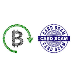 Distress Card Scam Seal And Geometric Bitcoin