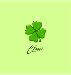 Logo Design Concept Of Clover Leave