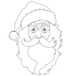 Angry Old Man In Santa Claus Outfit