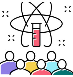 Science Kids Party Color Icon