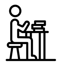 Teen Education Icon Outline Style