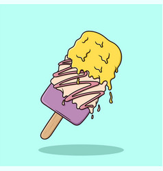 Ice Cream Melt Cartoon