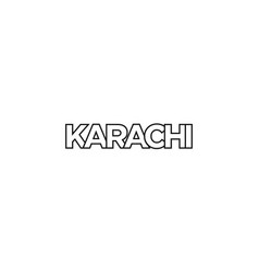 Karachi In The Pakistan Emblem Design