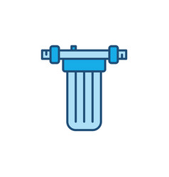 Main Water Filter Concept Blue Icon