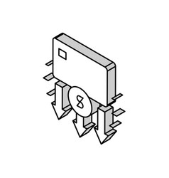 Withdrawal Of Funds Card Isometric Icon