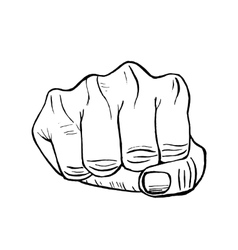 Fist Hand Draw Sketch