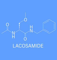 Lacosamide Molecule Skeletal Formula