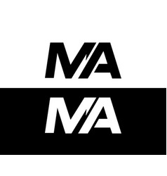 Letter Ma Logo Monogram Design