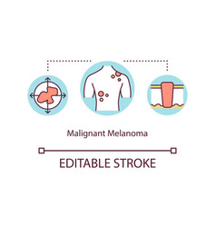 Malignant Melanoma Concept Icon