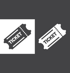 Ticket Icon Thin Line Set