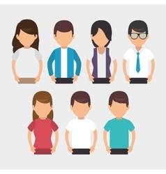 Negotiation team work flat icons Royalty Free Vector Image