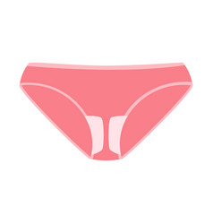 Woman Pink Panties With Menstruation Pad