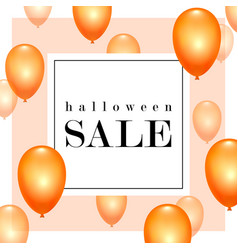 Happy Halloween Sale Background Balloon