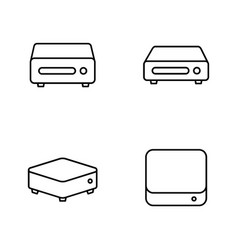 Mini Pc Line Icon Design