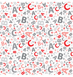 Red And Grey Abc Letter Background Seamless