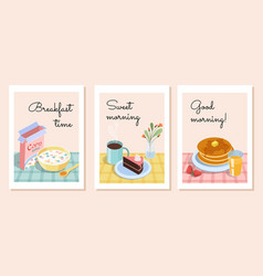 Breakfast Posters Set