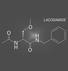 Lacosamide Molecule Skeletal Formula