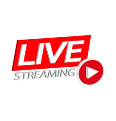 Live Streaming 3d Simple Icon Design