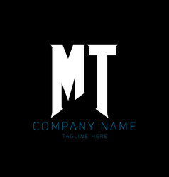 Mt Letter Logo Design Initial Letters Gamings