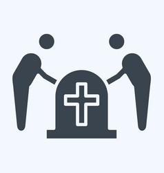 Icon Funeral Related To Seath Symbol Glyph Style