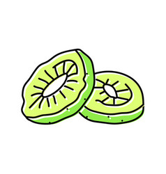 Kiwi Dried Fruit Color Icon