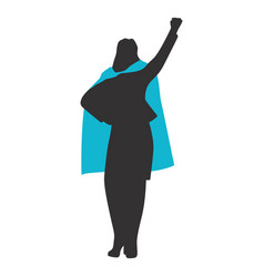 Superhero Woman With Raised Fist