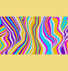 Flowing Abstract Wavy Lines In Bold Colors