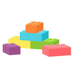 Plastic Building Blocks Toy Bricks Cartoon Icon