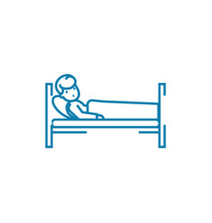 Children Hospital Linear Icon Concept