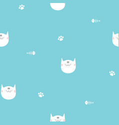 Seamless Cat Repeat Pattern Background