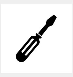 Stencil Screwdriver Icon Tool Clipart Stock