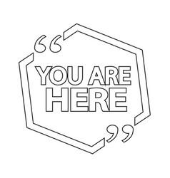 You Are Here Icon