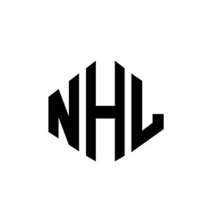 Nhl Letter Logo Design With Polygon Shape